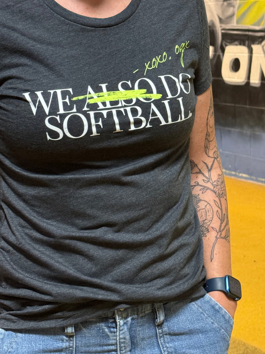 OGX “We Do Softball” Gray Tee